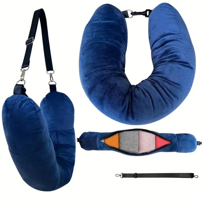 1 pièce Housse de coussin de voyage en forme de U