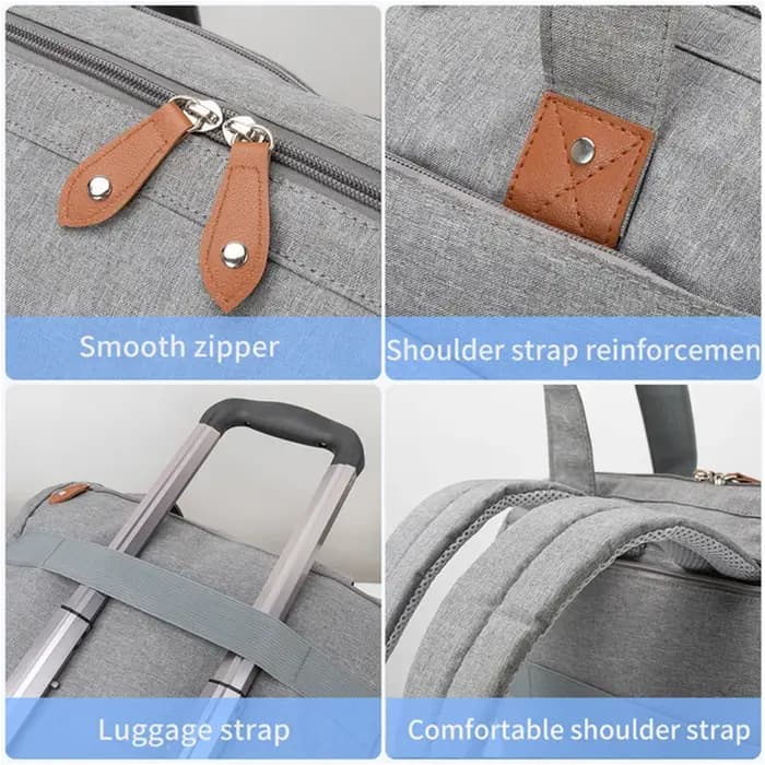 PANGDUBE grande taille maman papa sac à dos bébé sacs à couches avec sucette sac
