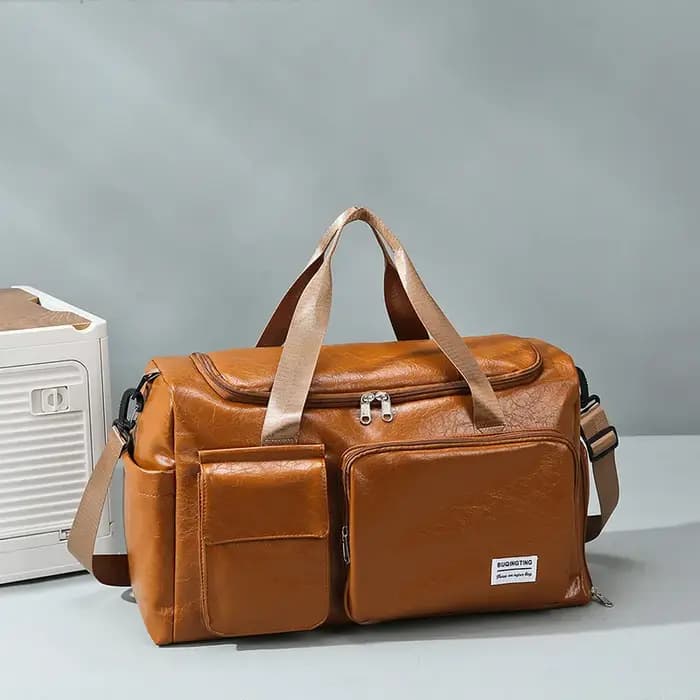 Sac de voyage rétro en PU grande capacité