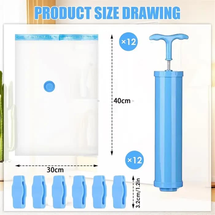 ABFI Sacs sous vide pour vêtements