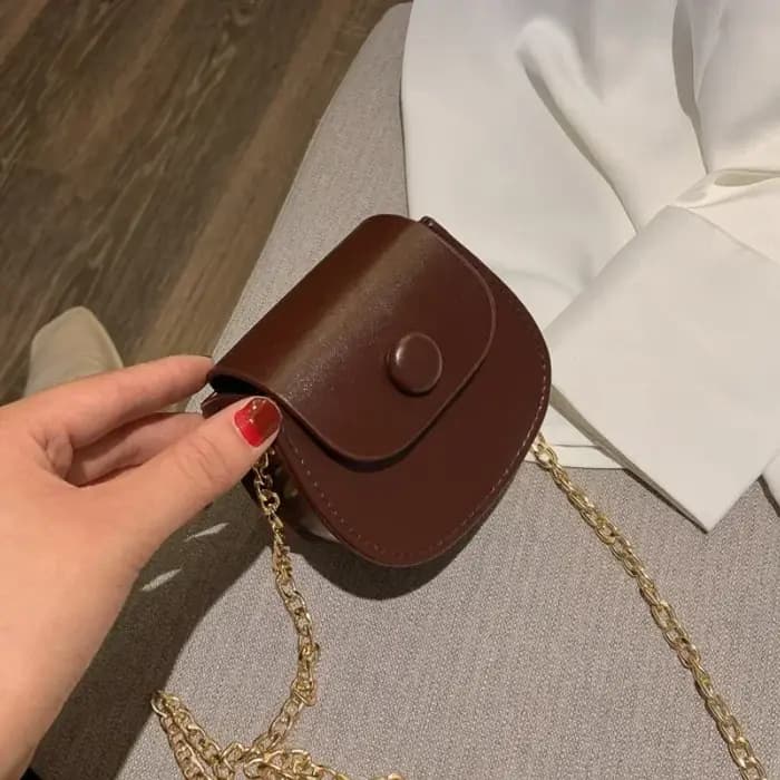 Nouveau Mini sac à bandoulière pour femmes mode couleur unie chaîne sac