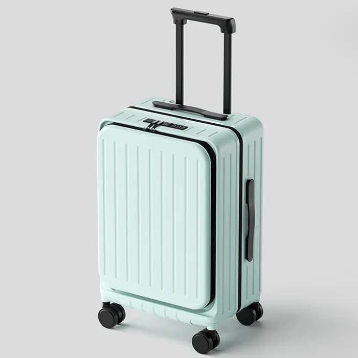 Valise roulante de grande capacité à ouverture frontale