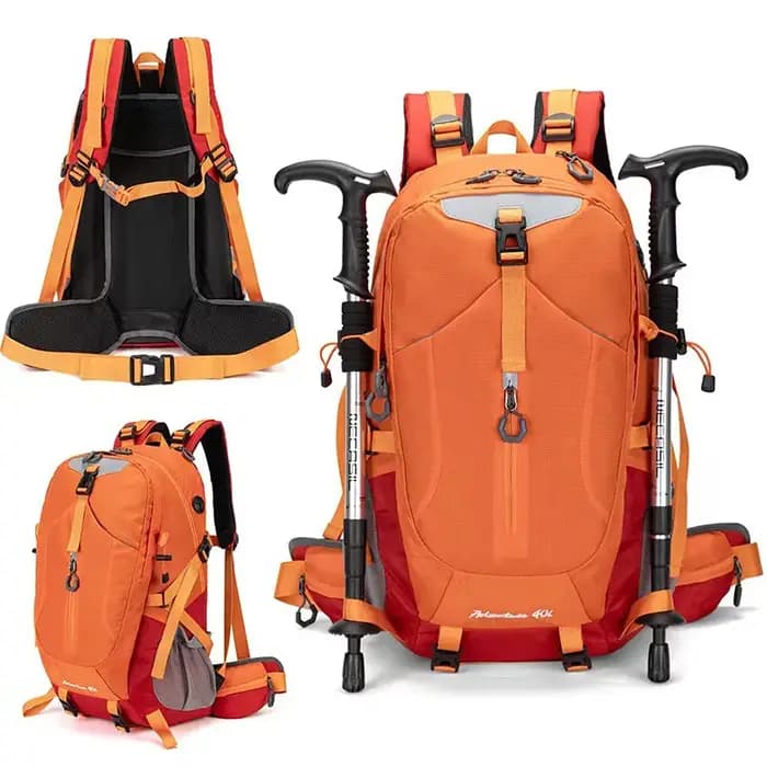 Sac à dos de randonnée imperméable 40L pour hommes et femmes