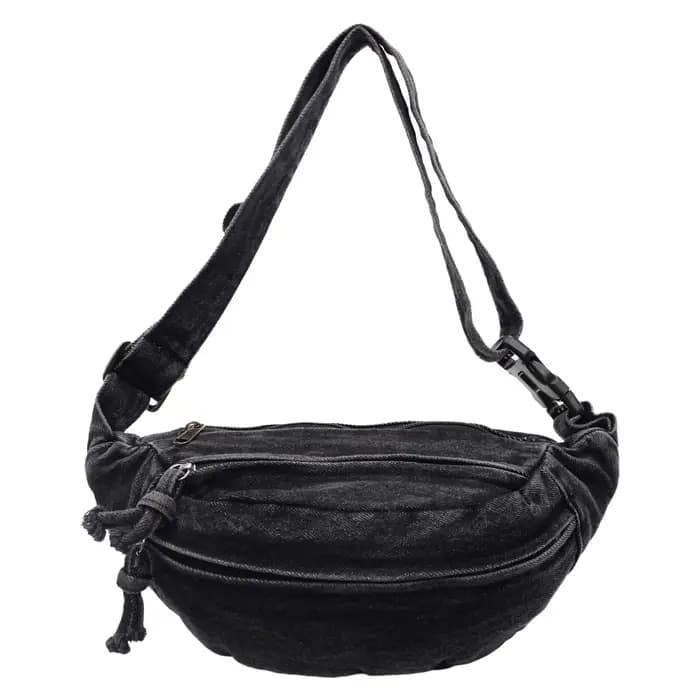 Sac bandoulière rétro en jean pour femme