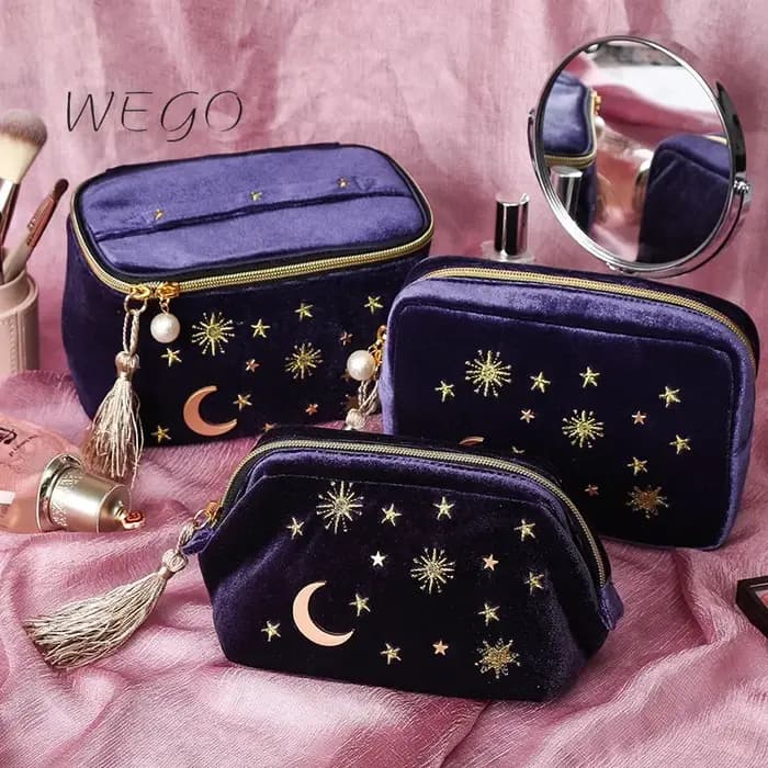 Sac à cosmétiques en velours de luxe