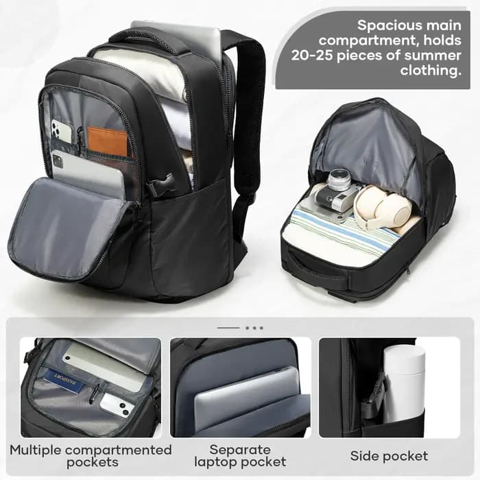 Sac à dos pour ordinateur portable, sac à dos de voyage, bagage à main, sac à dos professionnel pour avion, sac à dos de cabine, sac à dos d'école, sac à dos pour ordinateur, sac à bandoulière