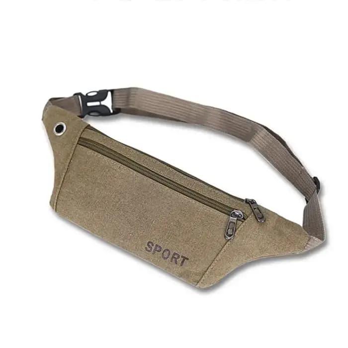 Sac banane décontracté pour homme en toile