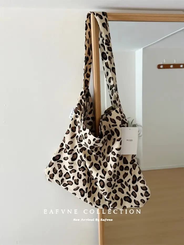 Sac en toile de grande capacité de style paresse