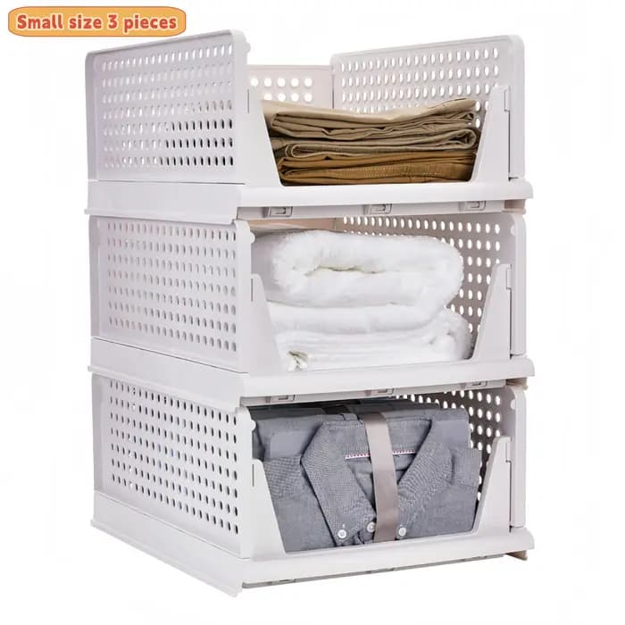 Boîte de rangement à tiroirs pliable, boîte de rangement empilable pour vêtements et sous-vêtements, applicable à une armoire, une cuisine, une salle de bain et un bureau