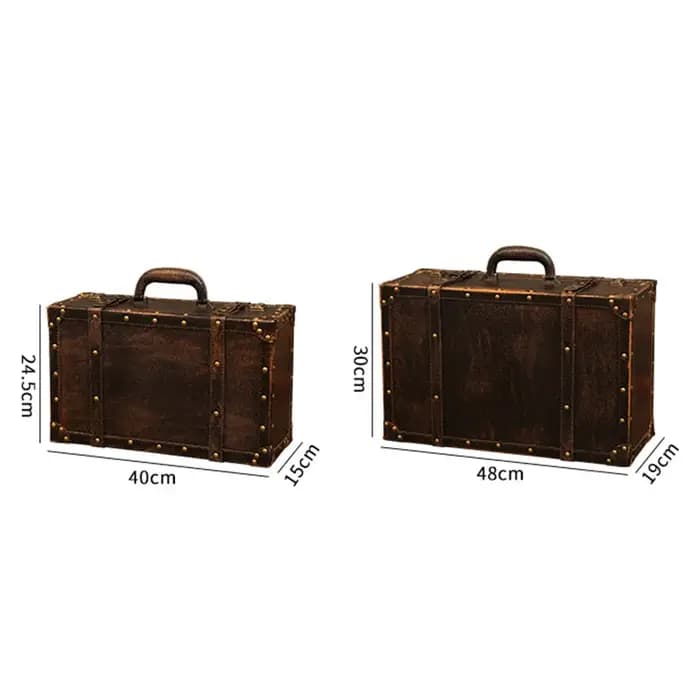Valise en cuir vintage personnalisée