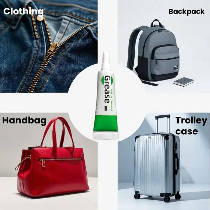 Lubrifiant à fermeture éclair pour bagages et vêtements