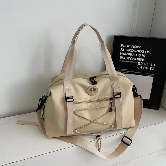 Sac de voyage coréen tendance avec cordon de serrage, léger, pour yoga et fitness, grande capacité,