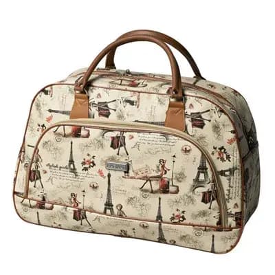 Sac polochon de voyage en cuir PU pour femmes et hommes