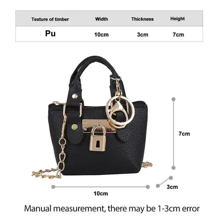 Sac carré tendance pour femme avec fermoir