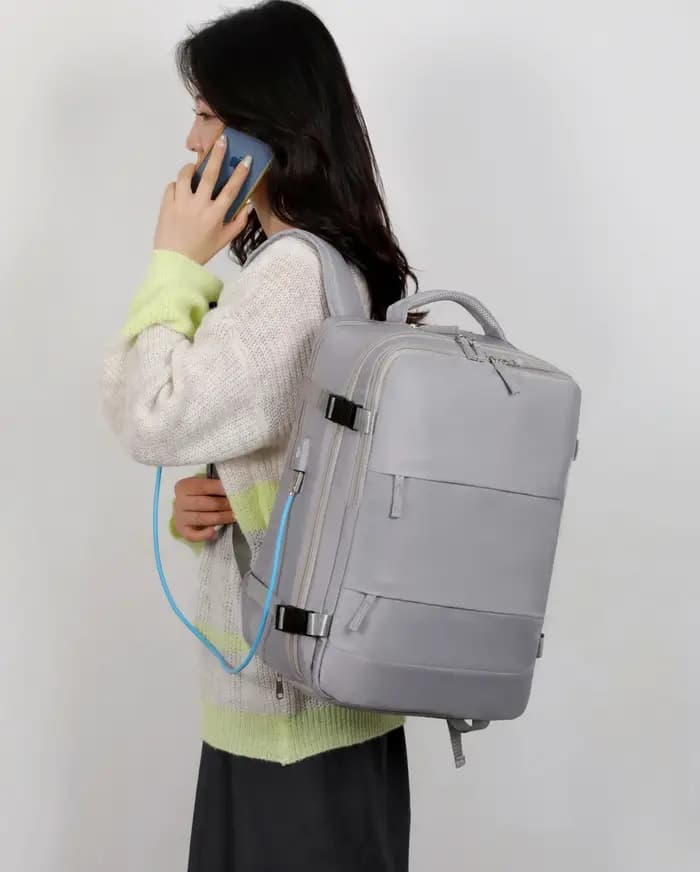 Sac à dos de grande capacité 45cm x 30cm x 18cm, sac de cabine, sac à dos de voyage pour hommes et f