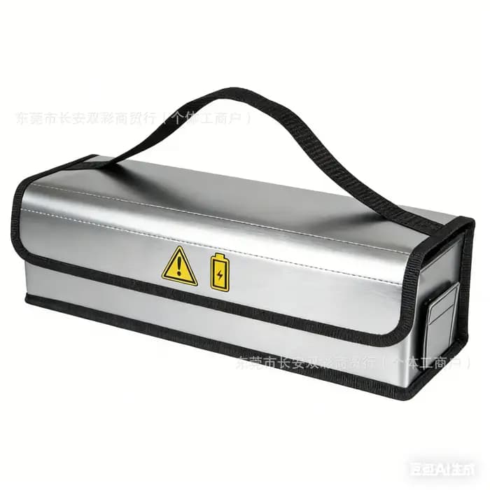 Sac de batterie au lithium de grande capacité avec poignée, résistant aux explosions et au feu, sac