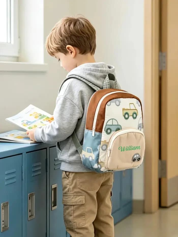 Sac à dos brodé personnalisé pour filles et garçons