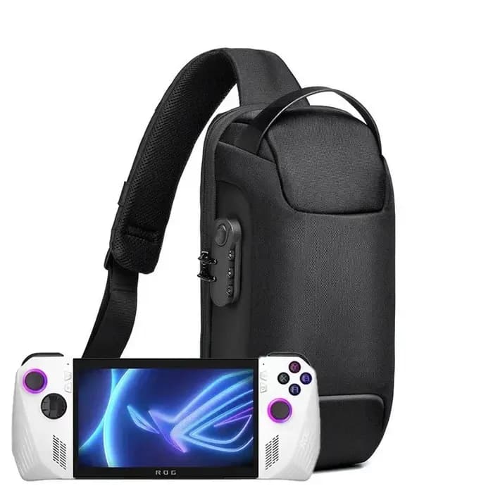 Sac à dos à bandoulière inclinée absorbant les chocs pour ASUS ROG Ally
