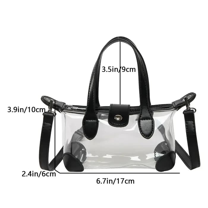 Sac à gelée d'été pour femmes, sac à bandoulière Transparent en PVC de haute qualité, sac à main Transparent étanche, sac Hobo à la mode pour dames, 2025