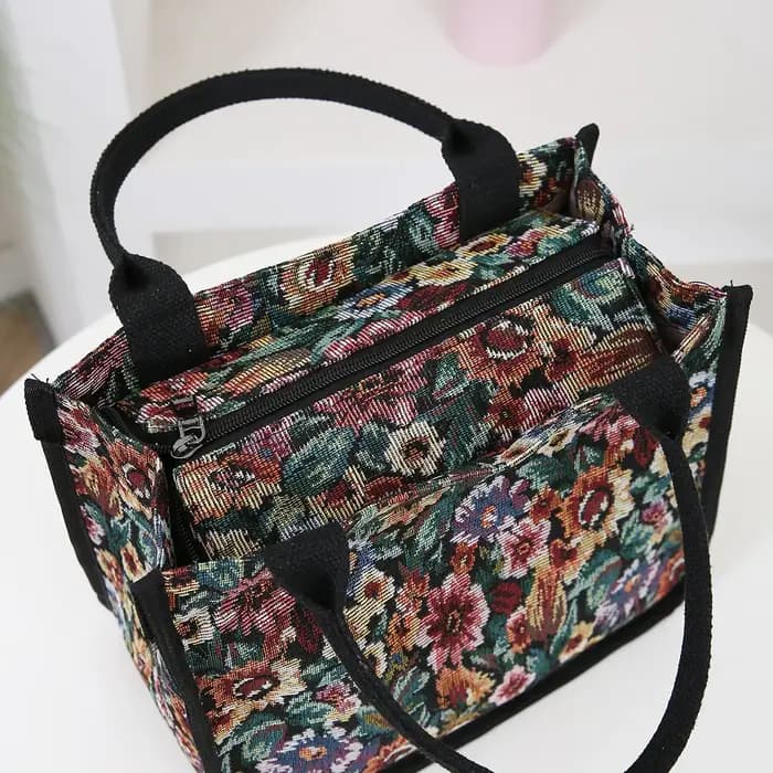 Sac fourre-tout Vintage à fleurs