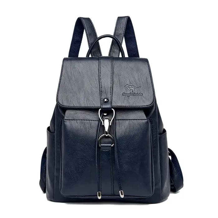 Sac à dos antivol en cuir de grande capacité pour femme