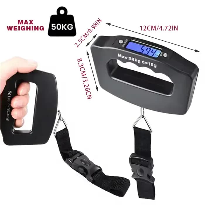 Balance à bagages numérique 50kg/10g