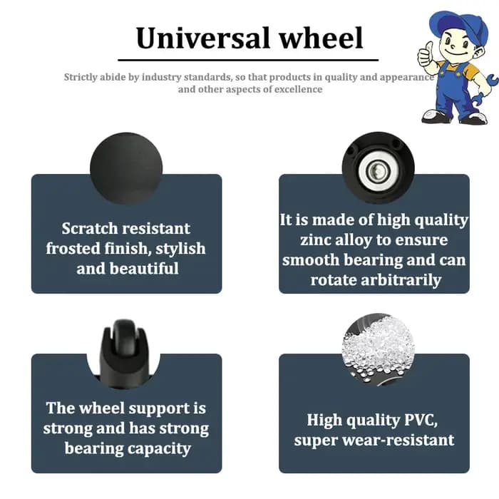 Pièces de rechange pour valises Rimowa 360 ° Roues silencieuses et lisses