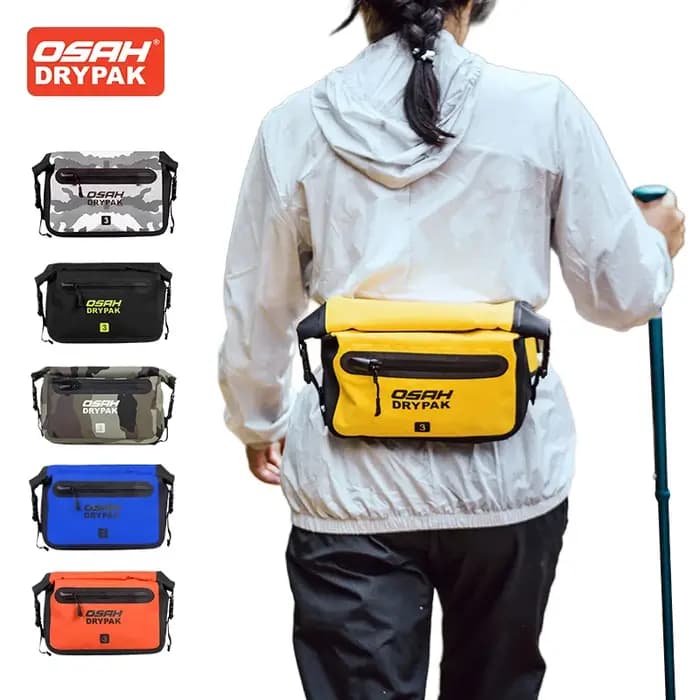 OSAH 3L sac de taille extérieur multifonctionnel étanche randonnée voyage Camping plage outils Pack cyclisme moto