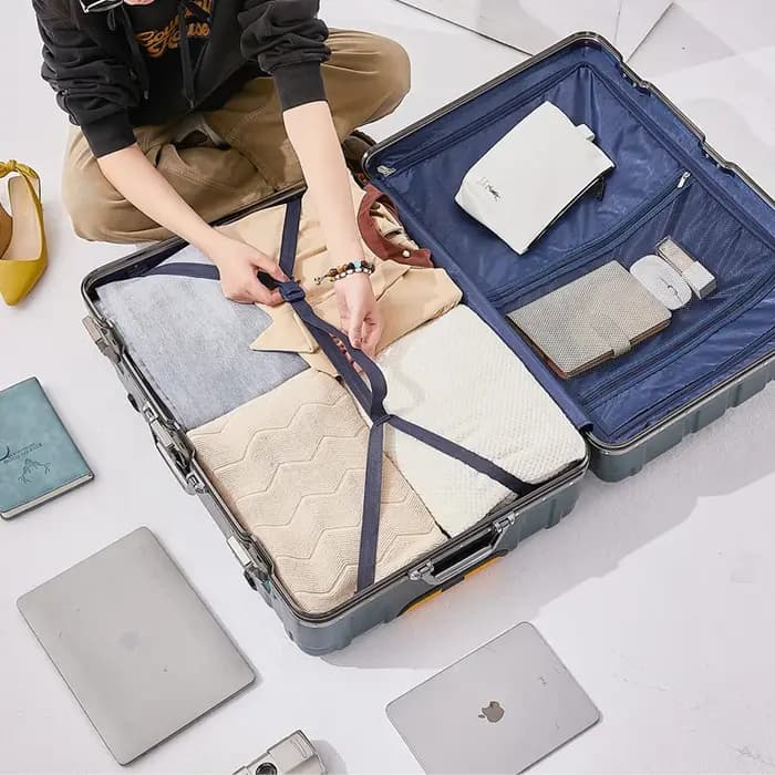 Valise à bagages avec cadre en aluminium de grande capacité