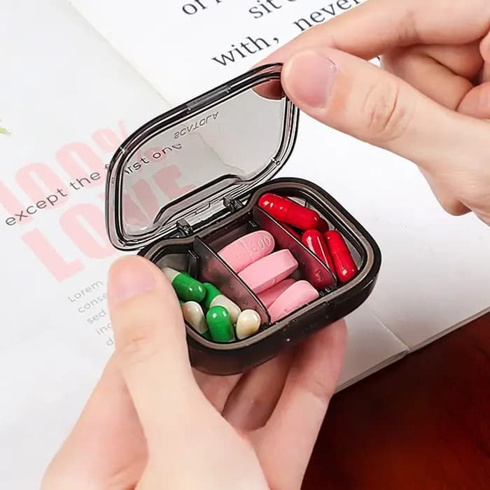 Mini boîtes à pilules médicinales portables de voyage