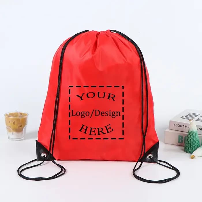 20/50 pièces sac personnalisé impression Logo cartable promotionnel en plein air décontracté gymnase Sport étanche publicité sac cordon sac à dos