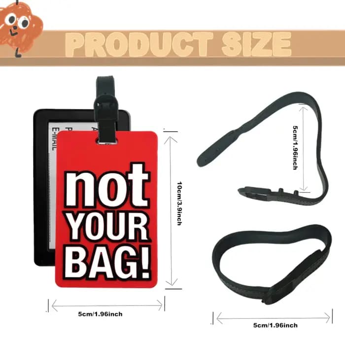 Étiquette de bagage en PVC pour sac de voyage