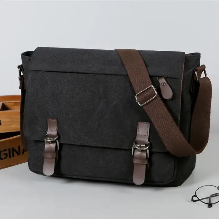 2025 nouvelle tendance toile sac de messager grande capacité hommes sac à bandoulière unique étudiant ordinateur sacs