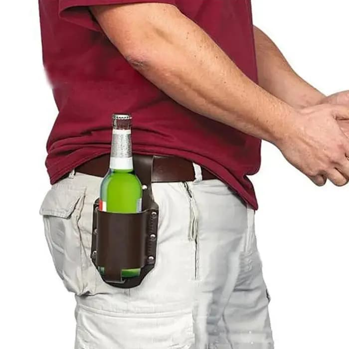Étui Portable pour bouteille, 1 pièce, sac de ceinture de bière, bouteilles de vin pratiques, suppor