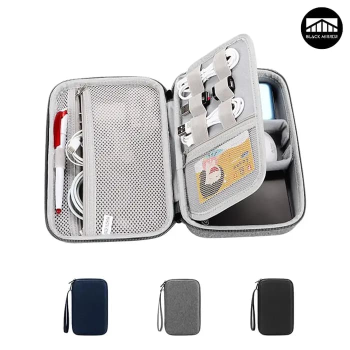 Organisateur d'accessoires électroniques de voyage de grande capacité