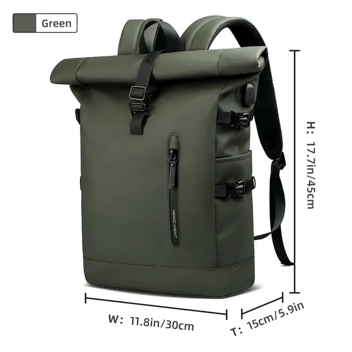 HK sac à dos de voyage extensible hommes grande capacité étanche 15.6 "sac pour ordinateur portable sac à dos de randonnée sac à dos de cyclisme avec Port USB