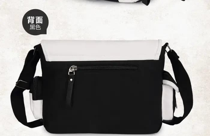 Sac messager en cuir PU pour hommes et femmes