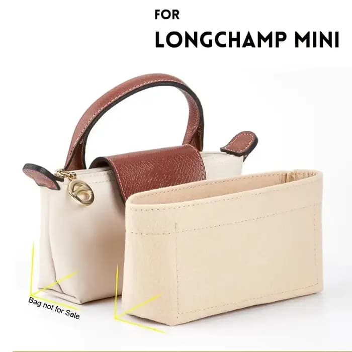 Organisateur de sac pour LONGCHAMP Mini fourre-tout sac de rangement et finition sac intérieur doublure sacs à main