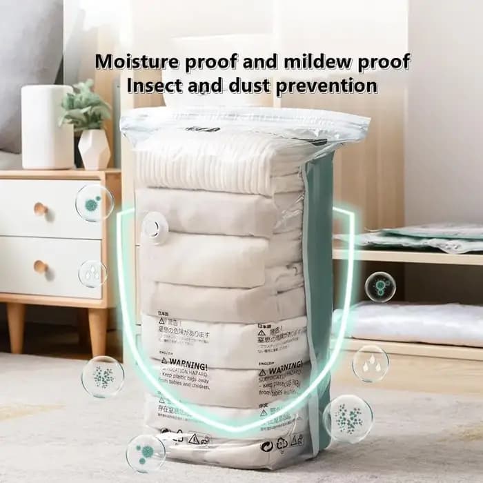 Sacs de rangement sous vide extra-larges sans pompe