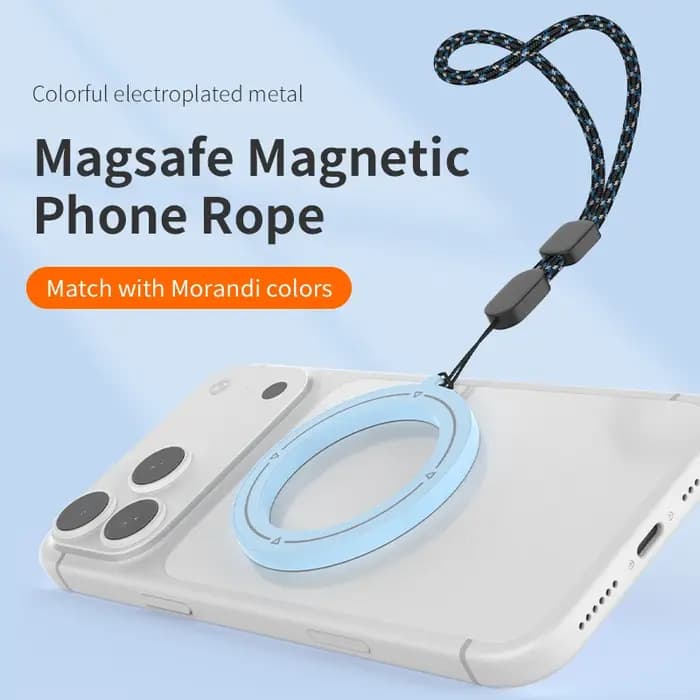 Cordon magnétique réglable pour iPhone 17/16/15 Samsung Xiaomi - Compatible MagSafe