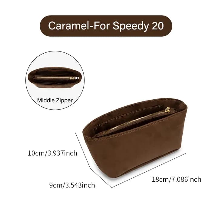 CRAZYSMITH Original sac en velours organisateur pour LV Speedy 20 25 30 35 sac à main insérer sac