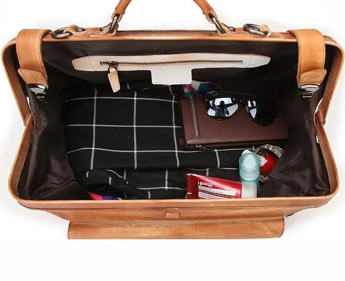Sac de voyage Vintage en cuir véritable pour hommes