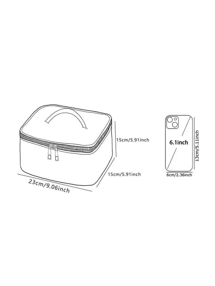 1 pièce, cosmétiques de voyage portables avec motifs de fournitures médicales
