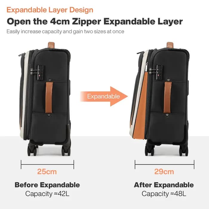 Mixi 20 pouces hommes voyage d'affaires Oxford bagages femmes valise à main Spinner roues sac roulan