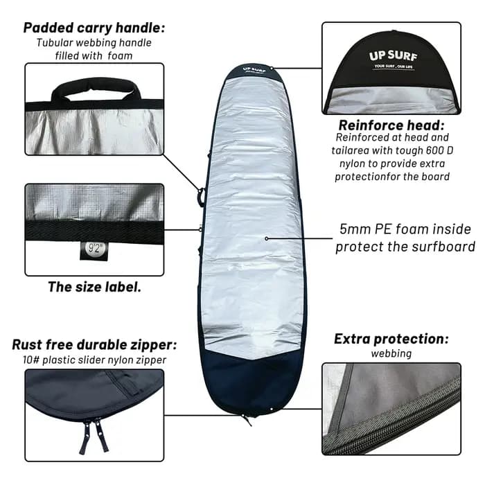 Sac de planche de surf pour skimboard avec sangle