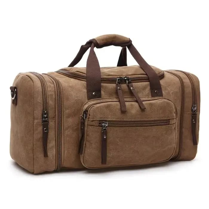 Vintage Canvas Stylish Travel Bags Large Capacity Carry On Luggage