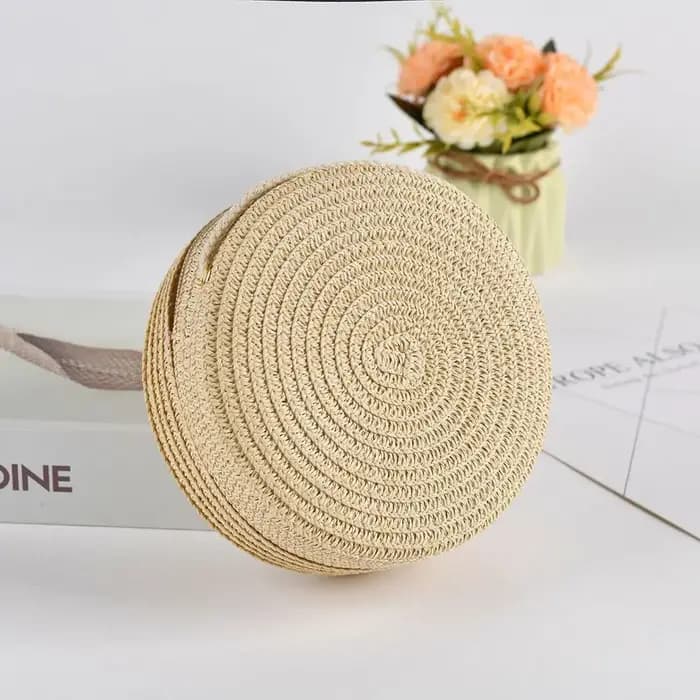 Sac de paille en paille pour femmes et filles