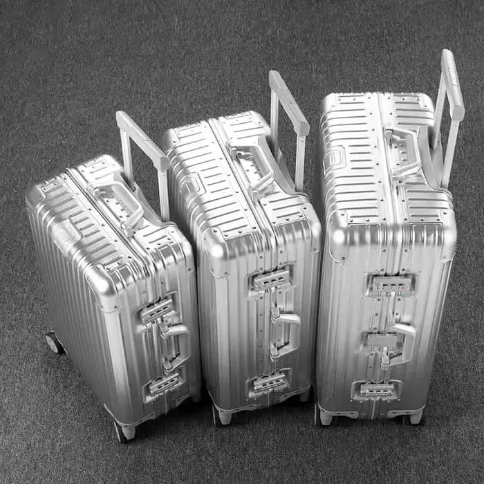 Tous les bagages en aluminium 20/22/24/26/29 pouces 100% valise en alliage d'aluminium et de magnésium mot de passe boîtier de chariot valises de voyage de cabine