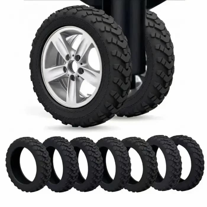 Couvre-roues silencieux pour valise
