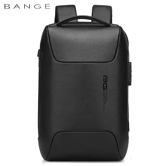 BANGE sac à dos d'affaires pour hommes adapté 15.6 pouces sac à dos pour ordinateur portable multifonctionnel Anti-vol sac à dos sacs étanches USB charge